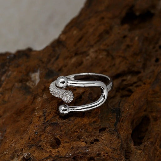 Crossover Micropavé Open End Ring Jewelry