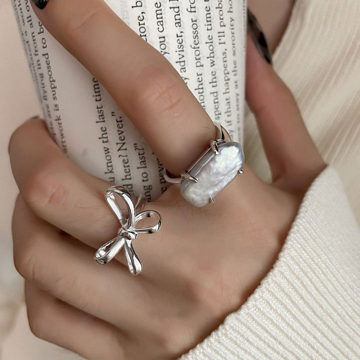 Sterling Silver Ribbon Ring