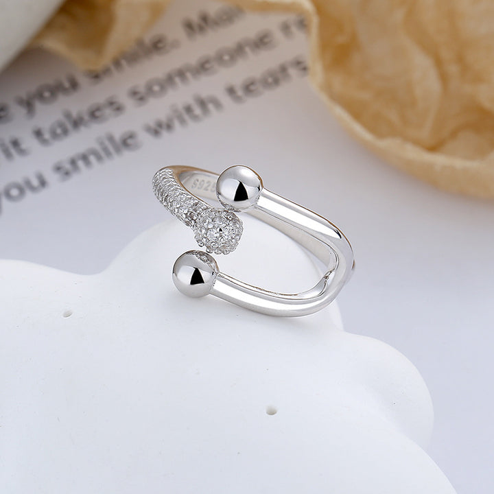 Crossover Micropavé Open End Ring Jewelry