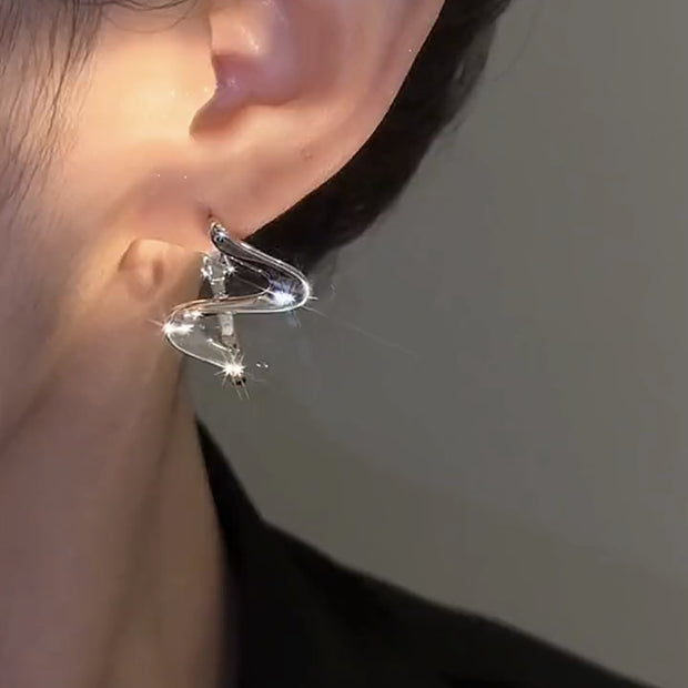 Techno Geometric Earrings