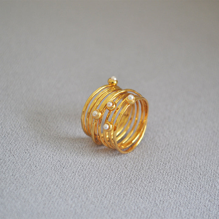 Multi-Layered Gold Ring