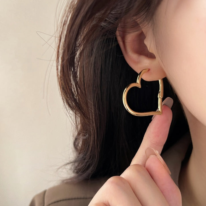 Simple Heart-Shaped Earrings
