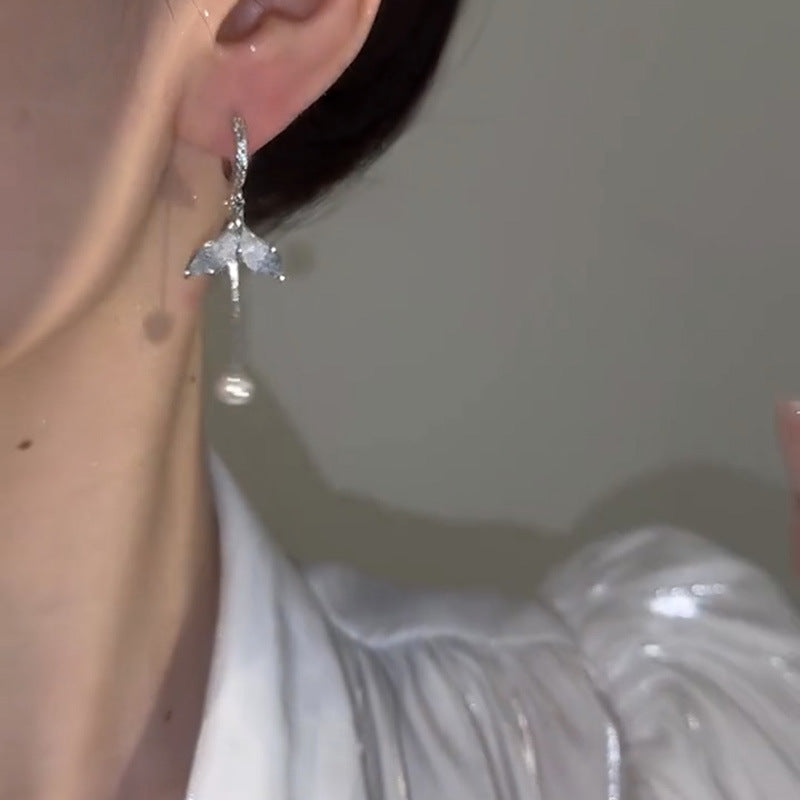 Spring/Summer Gradient Blue Fishtail Earrings