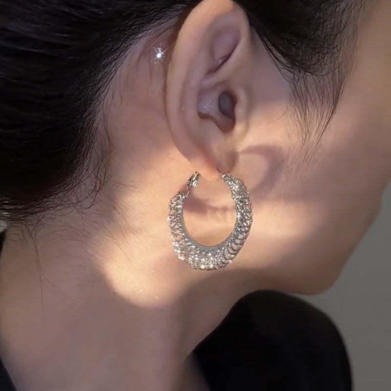 Large Hoop Spirit Earrings