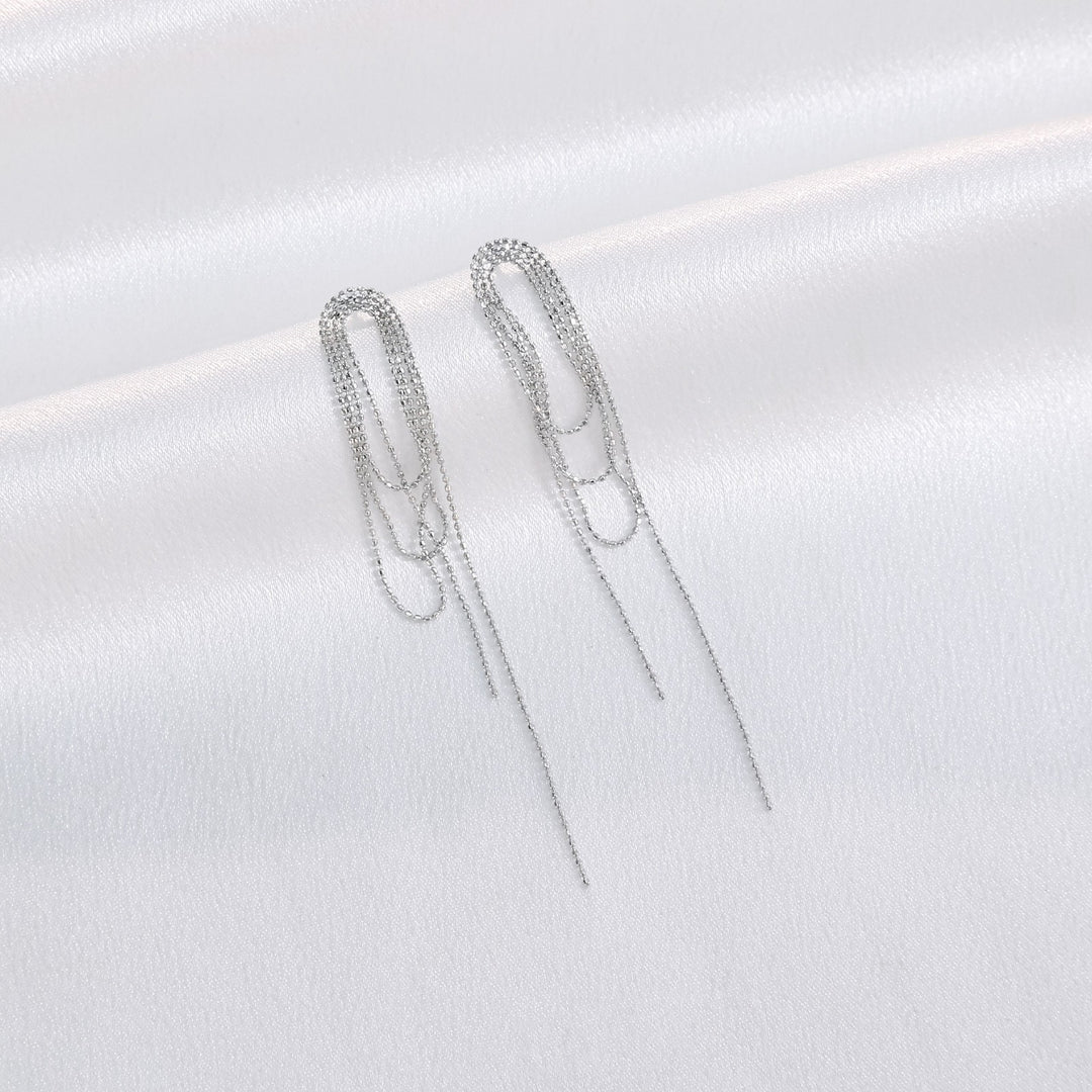 Delicate Thin Chain Earrings