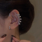 Pearl and Diamond Ear Clip
