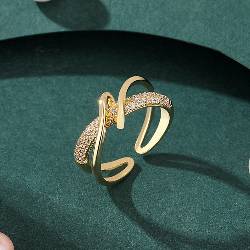 Personalised Geometric Adjustable Ring