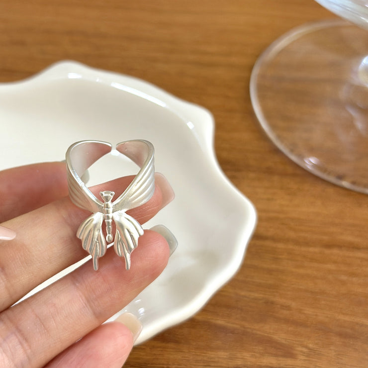 Brushed Butterfly Ring