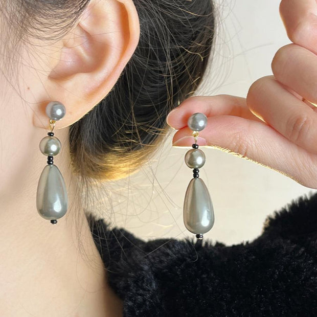 Elegant Pearl Drop Earrings