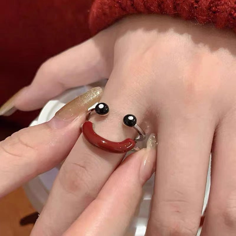 Cute Smile Adjustable Ring
