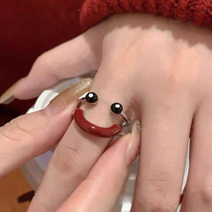 Cute Smile Adjustable Ring