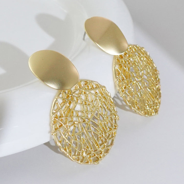 Round Hollow Earrings