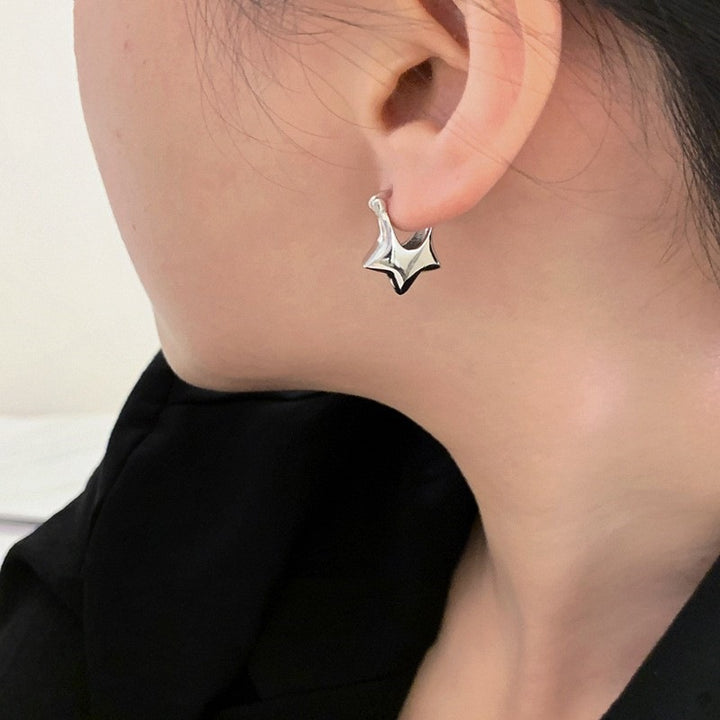Sterling Silver Mini Star Earrings