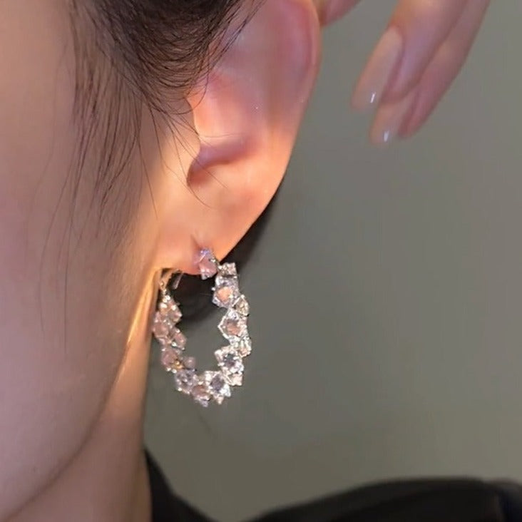 Delicate Zirconia Crystal Earrings