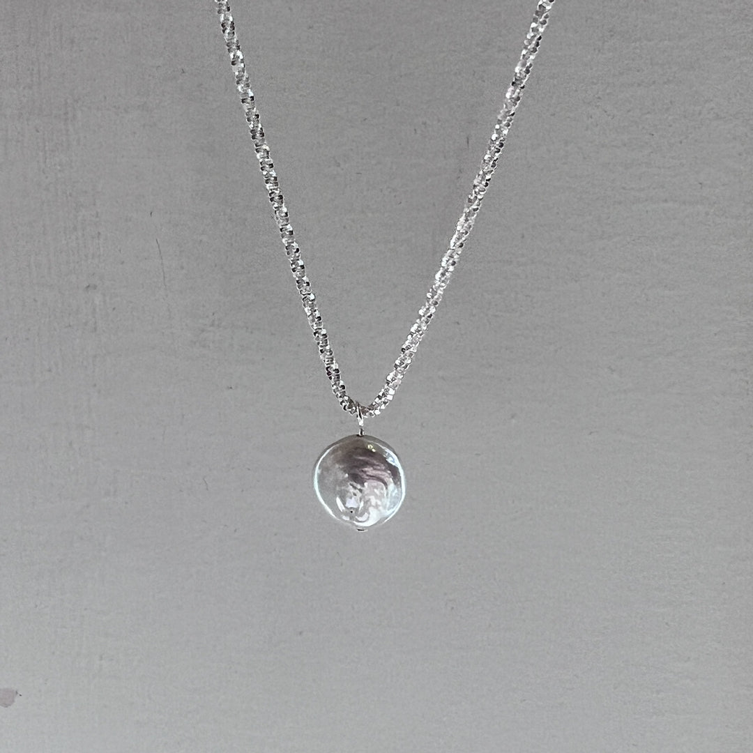 Sterling Silver Baroque Necklace