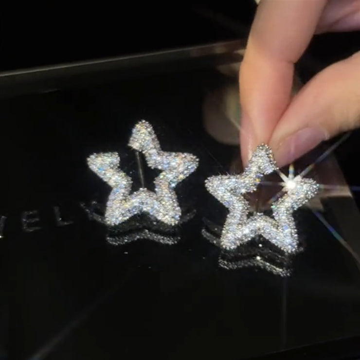 Irregular Star Glitter Earrings