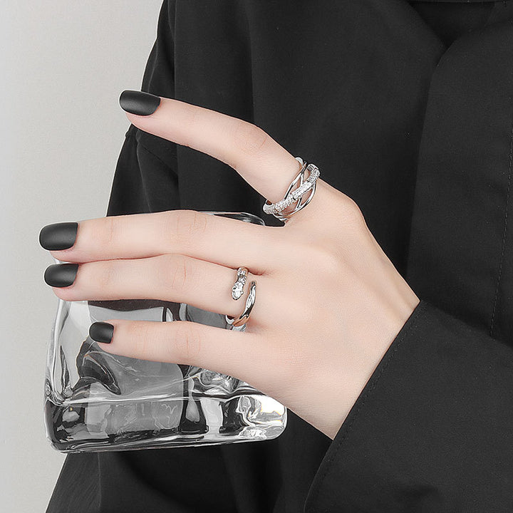 Zircon Cross Ring