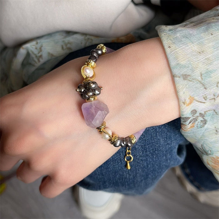 Natural Lavender Amethyst Bracelet