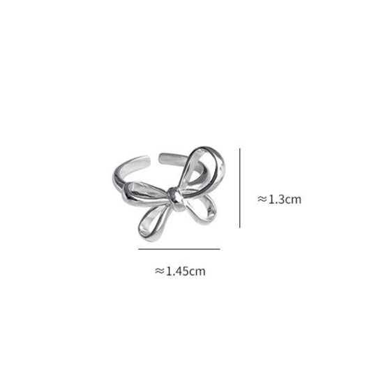 Sterling Silver Ribbon Ring