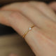 Minimal Solitaire Stackable Ring — Slim Band | Gold / Silver | S925 Sterling Silver