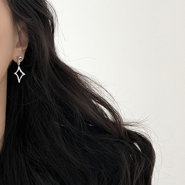 Asymmetrical Quadrangle Earrings