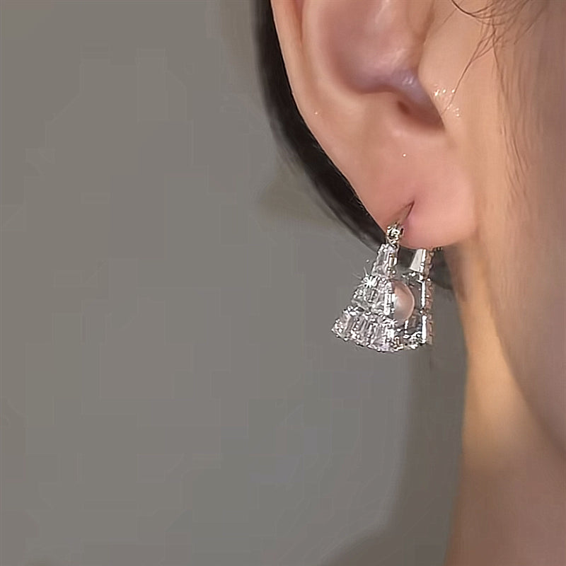 Pearl Handbag Earrings