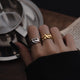 S925 Sterling Silver Heavy Duty Heart Ring
