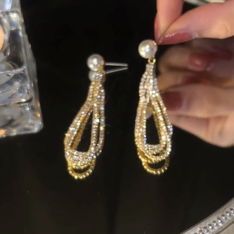 Pearl Tassel Earrings