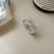 Sparkling Textured Ring