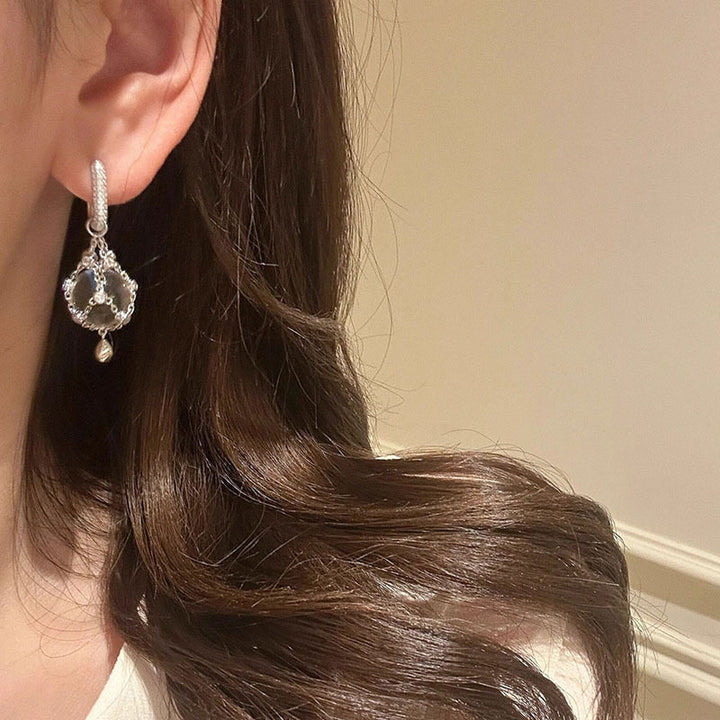 Vintage Crystal Bubble Drop Earrings