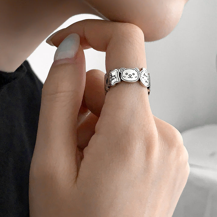 Gingerbread Man Adjustable Ring