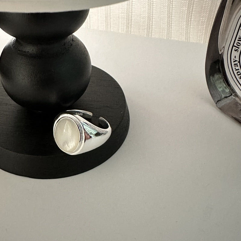 S925 Sterling Silver Pinctada Albina Ring