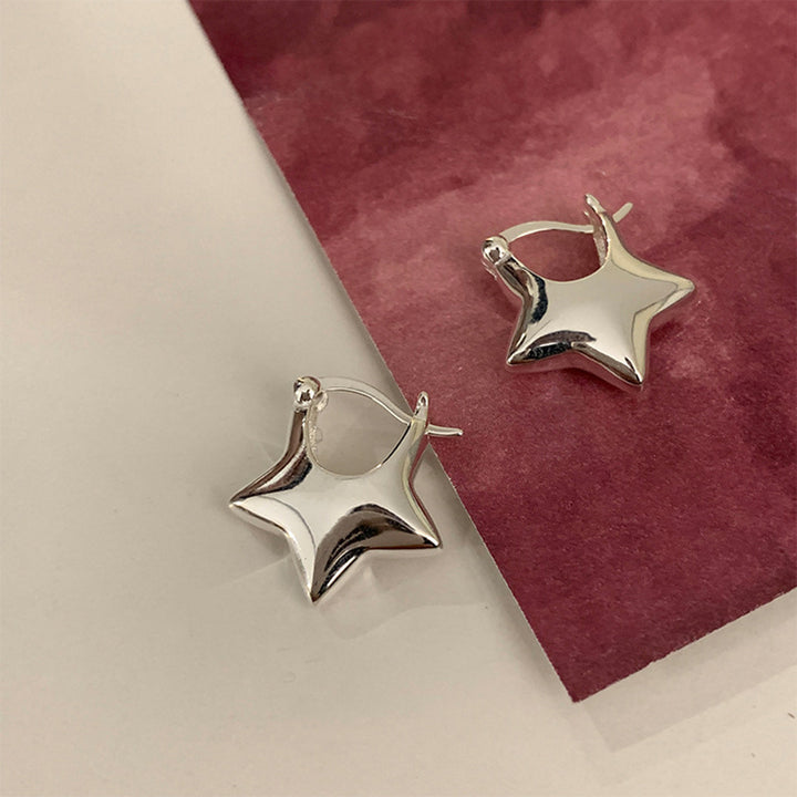 Sterling Silver Mini Star Earrings