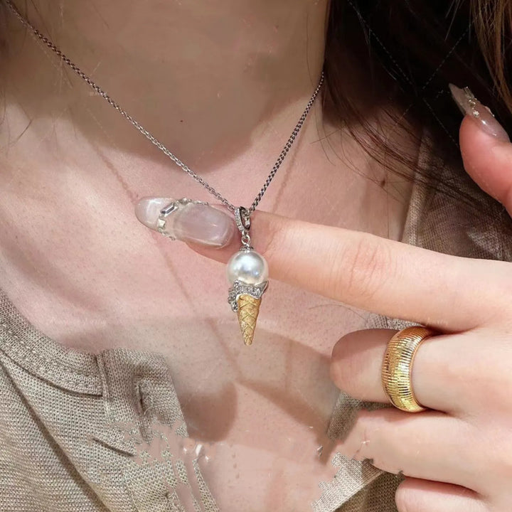 Pearl Ice Cream Necklace