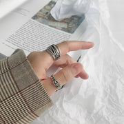 Vintage Multi-Line Wrap Ring