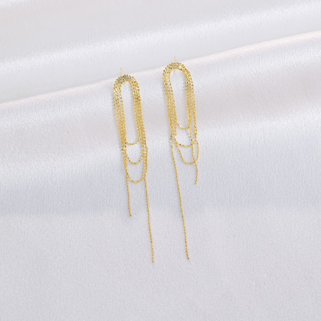 Delicate Thin Chain Earrings
