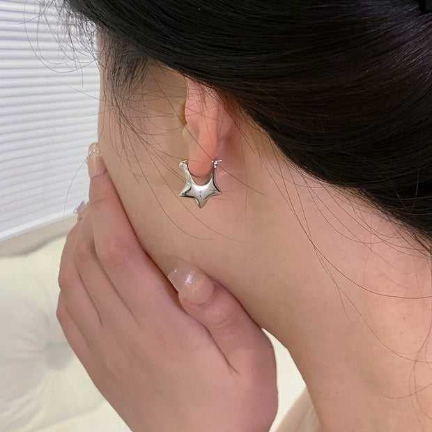 Sterling Silver Mini Star Earrings