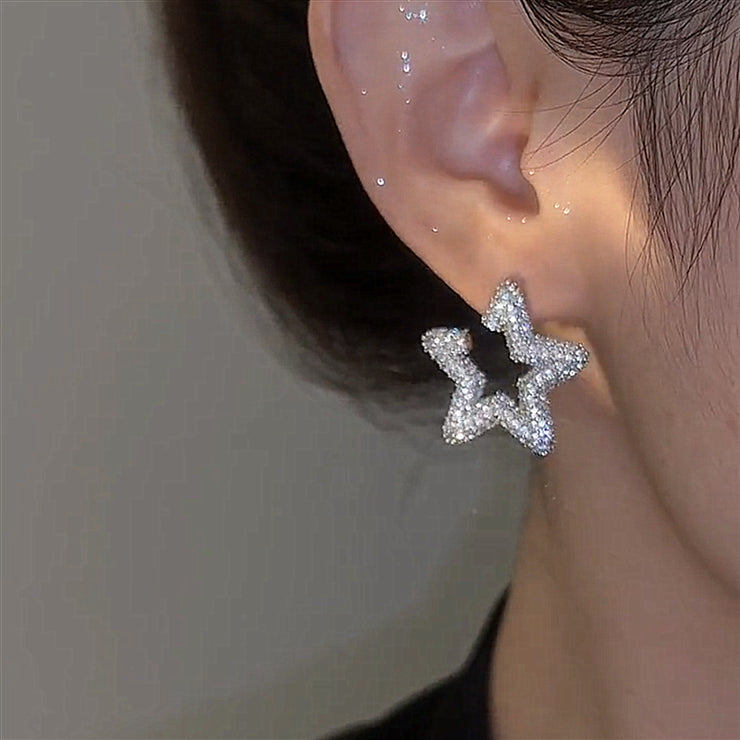 Irregular Star Glitter Earrings