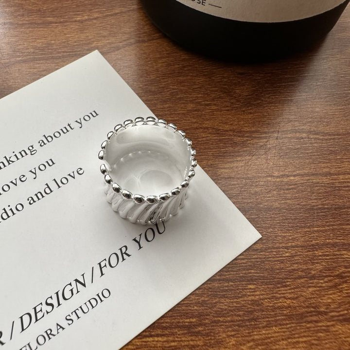 S925 Sterling Silver Curve Ring