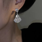 Zirconia Skirt Earrings