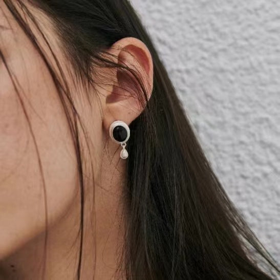 Vintage Onyx Earrings