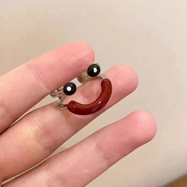Cute Smile Adjustable Ring