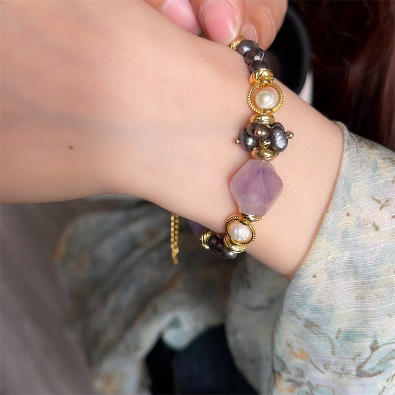 Natural Lavender Amethyst Bracelet