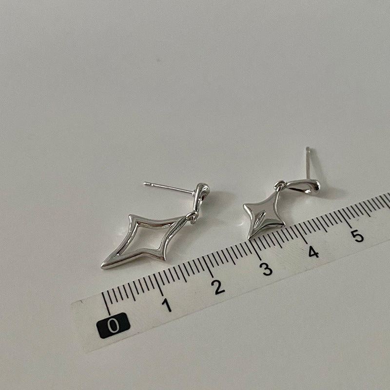 Asymmetrical Quadrangle Earrings