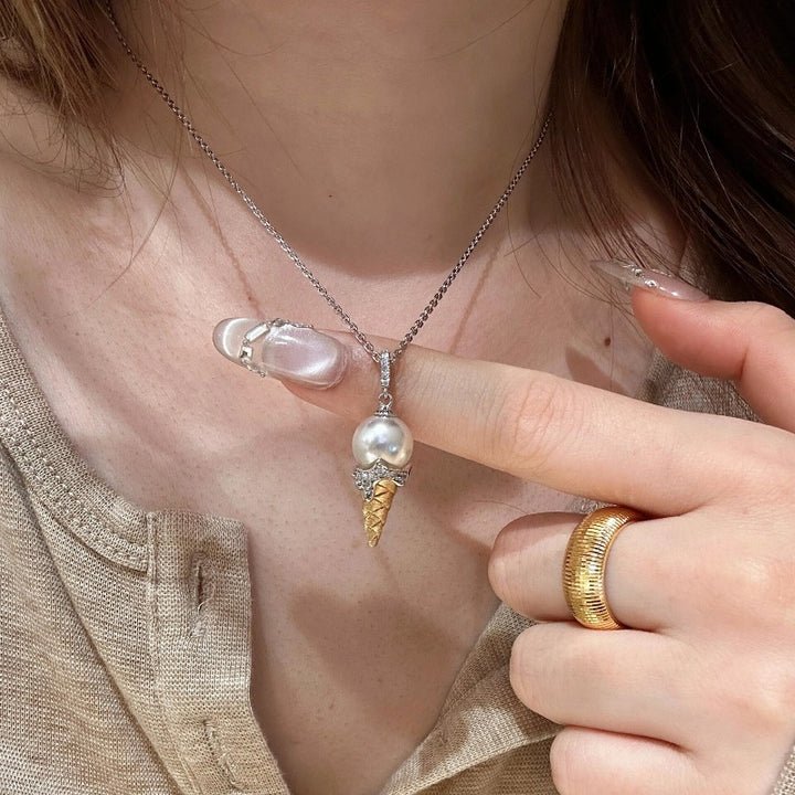 Pearl Ice Cream Necklace