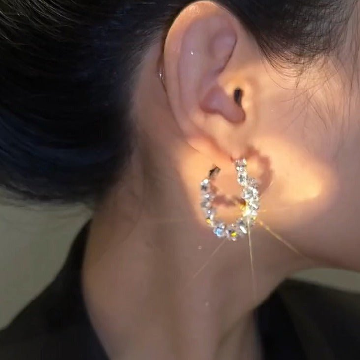 Delicate Zirconia Crystal Earrings
