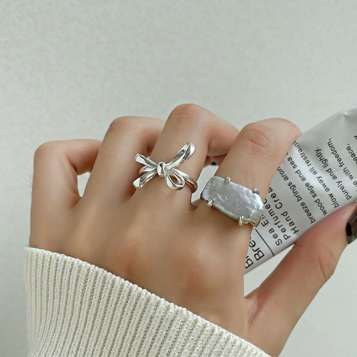 Sterling Silver Ribbon Ring