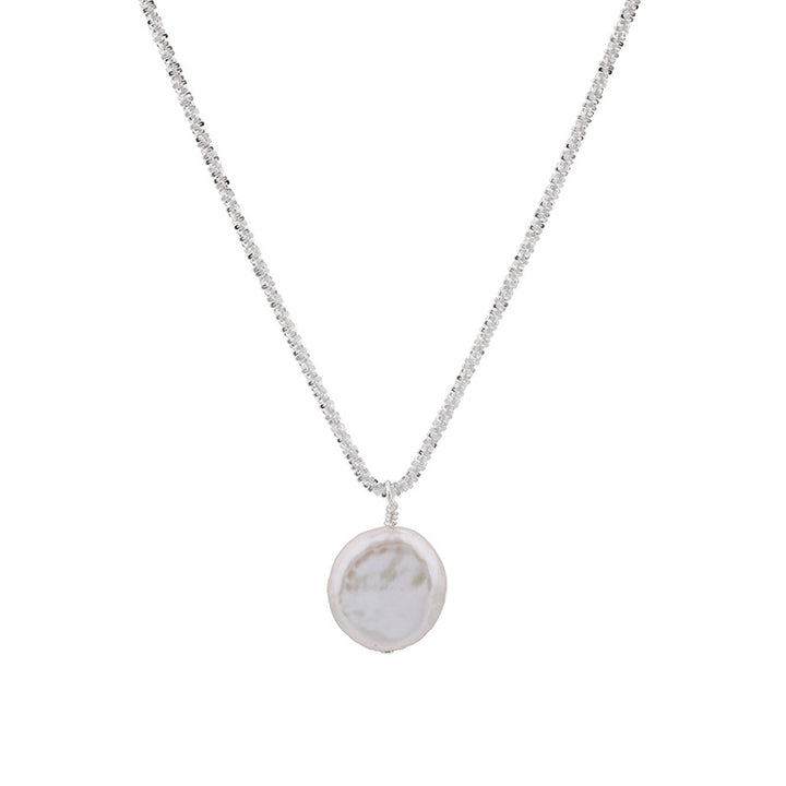 Sterling Silver Baroque Necklace