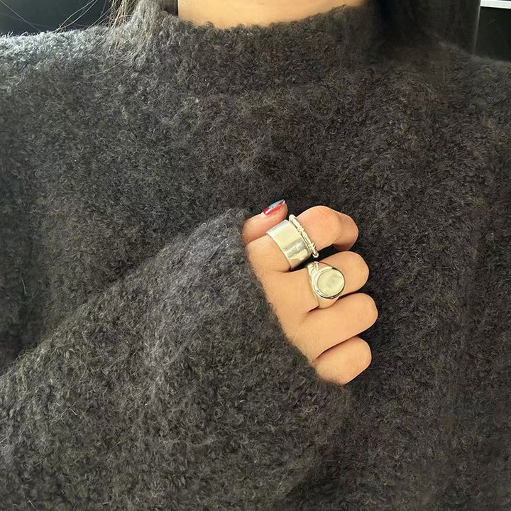 S925 Sterling Silver Pinctada Albina Ring
