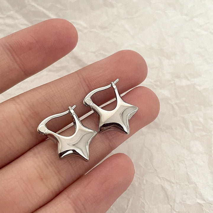 Sterling Silver Mini Star Earrings